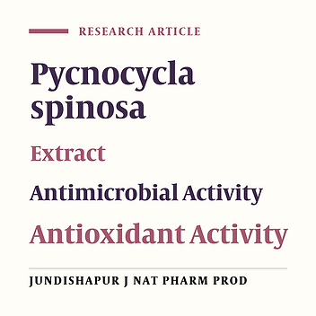 Antimicrobial and Antioxidant Activities of Pycnocycla spinosa Extracts