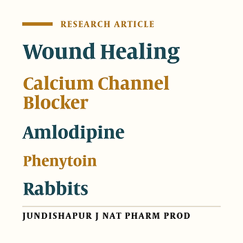 Wound Healing Potential of Topical Amlodipine in Full Thickness Wound of Rabbit