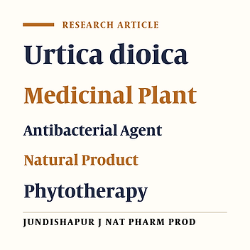 Introducing Urtica dioica, A Native Plant of Khuzestan, As an Antibacterial Medicinal Plant