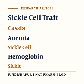 In Vitro  Impact of Treatment With Aqueous Extract of Cassia Fistula on Red Blood Cell Sickling in Individuals With Sickle Cell Trait
