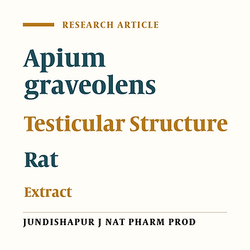 The Effects of Hydroalcoholic Extract of Apium graveolens Leaf on the Number of Sexual Cells and Testicular Structure in Rat