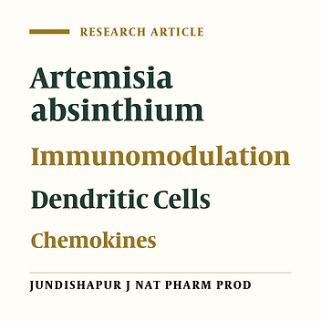 Effects of Artemisia Absinthium L. Extract on the Maturation and Function of Dendritic Cells