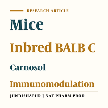 Use of Carnosol as a Highly Immunosuppressive Agent