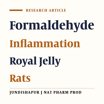 Effect of Royal Jelly on Formalin Induced-Inflammation in Rat Hind Paw