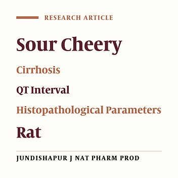 The Effect of Prunus cerasus (Sour Cherry) Kernel Seed Extract on QT Interval of Heart and its Histopathology in Biliary Cirrhosis Induced by Bile Duct Ligation in Rats