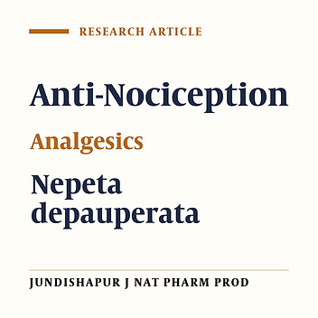 Antinociceptive Effect of the Endemic Species Nepeta depauperata Benth