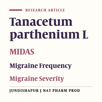 The Effect of Feverfew Cultivated in Iran for the Prophylactic Treatment of Migraine: A Randomized Placebo-controlled Clinical Trial