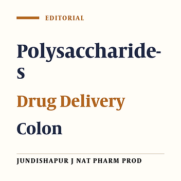 Role of Polysaccharides in Colon-Specific Drug Delivery