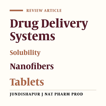 A Review on Fast Dissolving Systems: From Tablets to Nanofibers