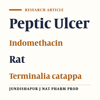 Histopathological Study of Hydroalcoholic Extract of Terminalia catappa Leaves in Treatment of Indomethacin-Induced Gastric Ulcer in Rats