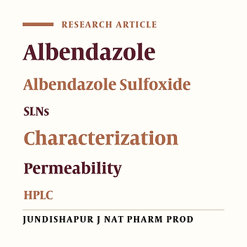 Evaluation of the Hydatid Cyst Membrane Permeability of Albendazole and Albendazole Sulfoxide-Loaded Solid Lipid Nanoparticles
