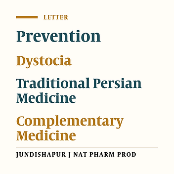 Prevention of Dystocia in Traditional Persian Medicine