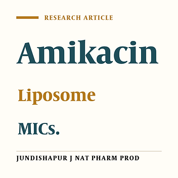 COMPARISON OF THE BACTERICIDAL ACTIVITY OF AMIKACIN IN FREE AND LIPOSOMAL FORMULATION AGAINST GRAM-NEGATIVE AND GRAM-POSITIVE BACTERIA