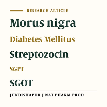 IMPACT OF AQUEOUS EXTRACT OF BLACK MULBERRY (Morus nigra) ON LIVER AND KIDNEY FUNCION OF DIABETIC MICE