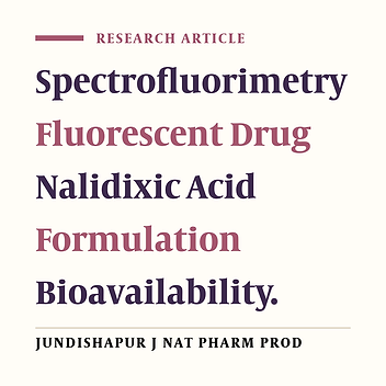 THE SPECTROFLUORIMETRY METHOD FOR DETERMINATION OF NALIDIXIC ACID IN HUMAN PLASMA