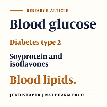 BENEFICIAL EFFECTS OF SOYPROTEIN ISOFLAVONES ON LIPID AND BLOOD GLUCOSE CONCENTRATIONS IN TYPE 2 DIABETIC SUBJECTS
