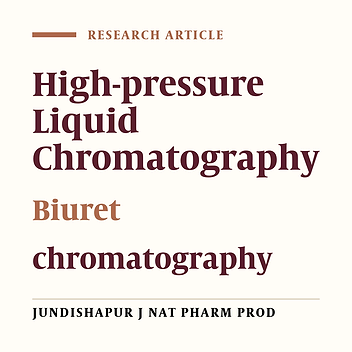 Development and Validation of a High-Performance Liquid Chromatography Method With UV Detection for Determination of 1-(2-phenylethyl)-5- (quinaldin-4-yl) Biuret in Rat Plasma