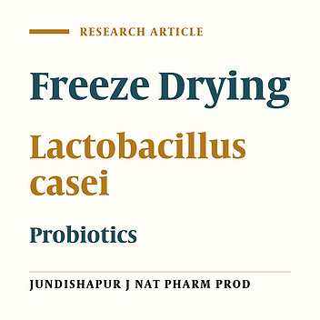 Probiotic Properties of Lyophilized Cell Free Extract of Lactobacillus casei