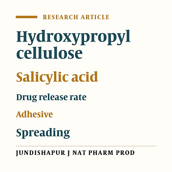 ADHESIVE AND SPREADING PROPERTIES OF PHARMACEUTICAL GEL COMPOSED OF CELLULOSE POLYMER