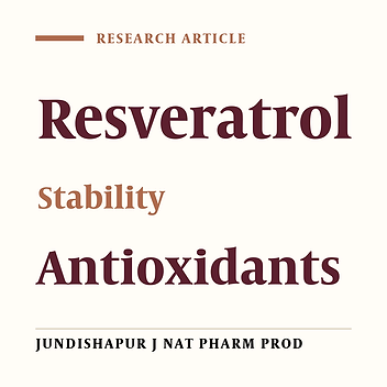 Method Validation for the One-Month Stability Study of trans–Resveratrol in Human Plasma