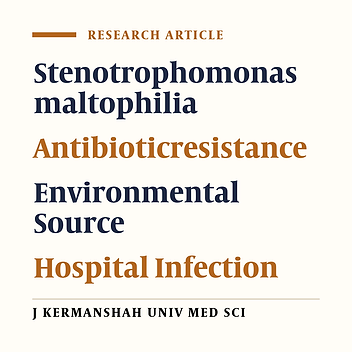 Antibiotic Resistance Profile Among Stenotrophomonas maltophilia Clinical and Environmental Isolates