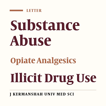 The Challenges of Emerging Opiate Analgesics in Iran
