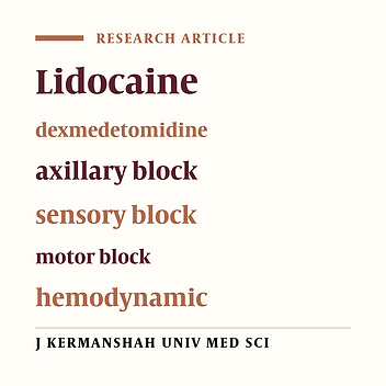 Effects of adding dexmedetomidine to lidocaine on the onset and duration of axillary block for upper extremity surgeries