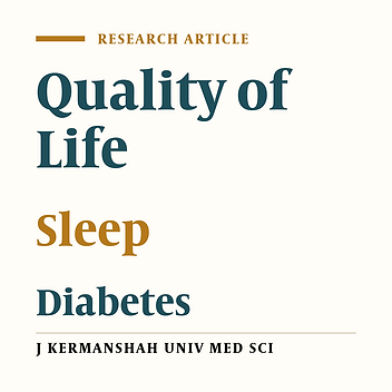 Relationship between subjective sleep and quality of life in people with type 2 diabetes