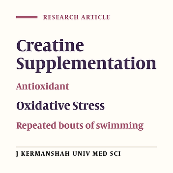 The effects of short time monohydrate creatine supplementation on systemic stress homeostasis following repeated maximum swimming in young women