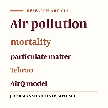 Health risks attributed to particulate matter of 2.5 microns or less in Tehran air 2005-2014