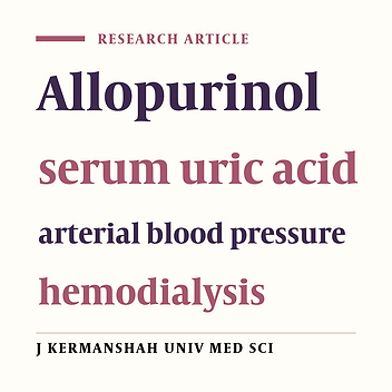 The effect of allopurinol treatment regimen on serum uric acid and arterial blood pressure in hemodialysis patients