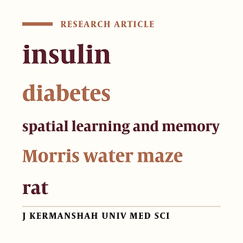 Effect of intrahippocampal CA1 injection of insulin on spatial learning and memory deficits in diabetic rats