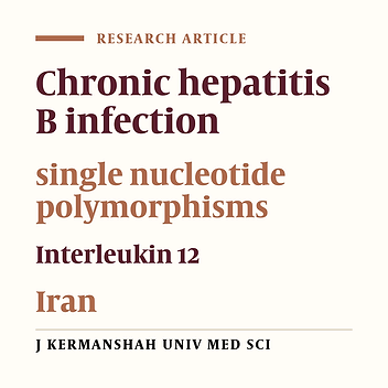 Lack of association between Interleukin-12 gene polymorphism (rs568408 G/A) and susceptibility to chronic hepatitis B virus infection