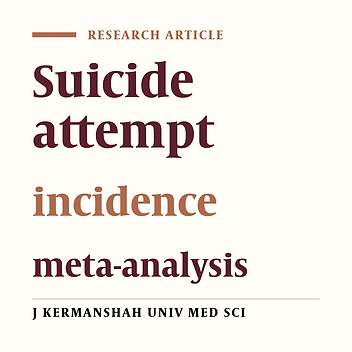 The incidence of suicide attempt in Iran  (2001-12): A meta-analysis