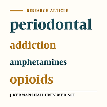 Comparison of periodontal manifestations in amphetamine and opioids' consumers