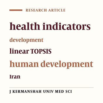 Development of the Iranian provinces in health indices using Morris Model and linear TOPSIS method