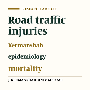 Epidemiology of deaths due to traffic accidents in Kermanshah province (2012)