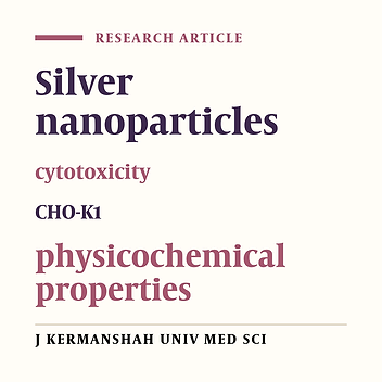 Cytotoxic effects and morphological changes of silver nanoparticles in CHO-K1 cells