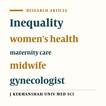 Geographical distribution of gynecologists and midwives in Kermanshah province (2008-2013)