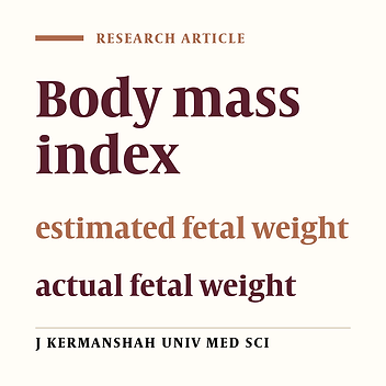 The relationship between the maternal body mass index  and  clinical fetal weight estimation  in  term pregnancy