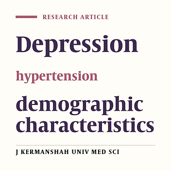 Comparison of depression in patients with hypertension and control group