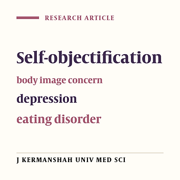 Correlation of weight-based objectifying experiences with depression and eating disorder in overweight women