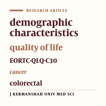 Quality of life and its determinants among colorectal cancer survivors