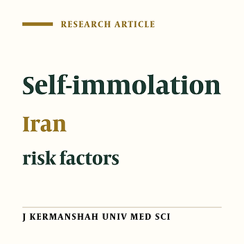 Self-immolation in Iran, risk factors and prevention strategies