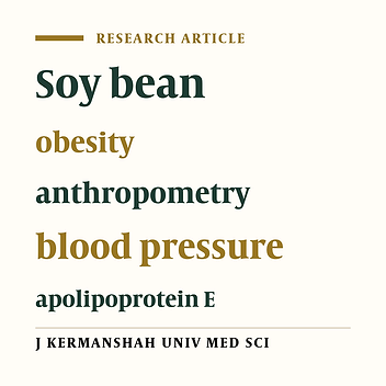 Effect of soy flour enriched bread consumption on anthropometric indices and blood pressure and its association with ApoE genotype in overweight and obese women