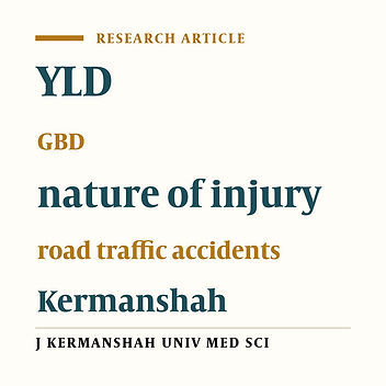The years lived with disability due to road traffic accidents based on the nature of injuries in Kermanshah province (2010)