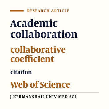 Correlation between co-authorship and number of citations in Iranian English language journals of ministry of health, indexed in Web of Science (2005-2011)
