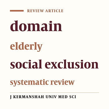 Cover image of the article: Social exclusion domains of the elderly: A systematic review