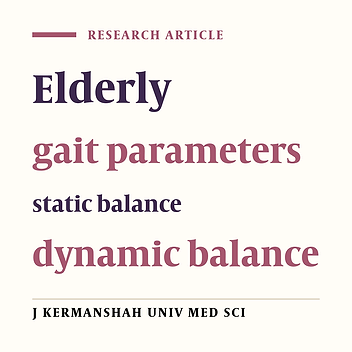 The relationship between gait parameters and static and dynamic balance in the elderly