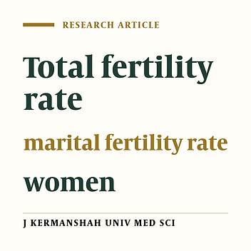 Factors associated with Total Fertility Rate (TFR) In Kermanshah-2011